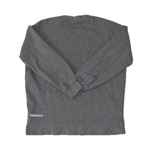 LULULEMON PERFECTLY OVERSIZED CREW SWEATSHIRT HEATHERED GREY COLOR SIZE XS/S